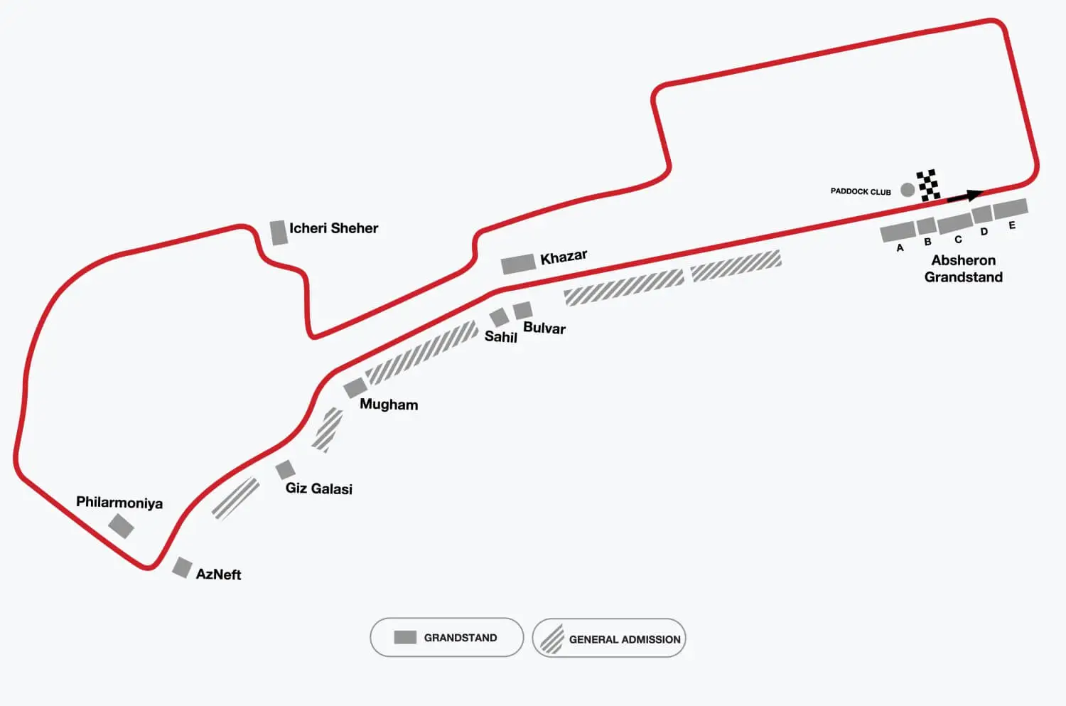 Azerbaijan F1 Circuit Guide Gpgt Baku Grand Prix CMWOF