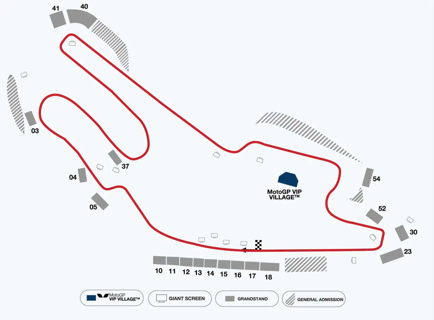 France MotoGP Circuit Map - Le Mans Bugatti