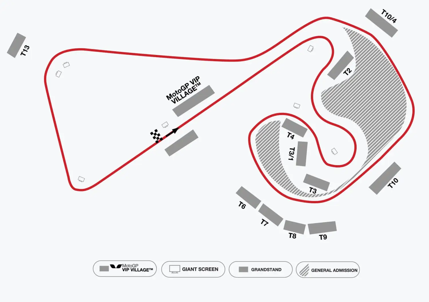 Germany MotoGP Circuit Map - Sachsenring