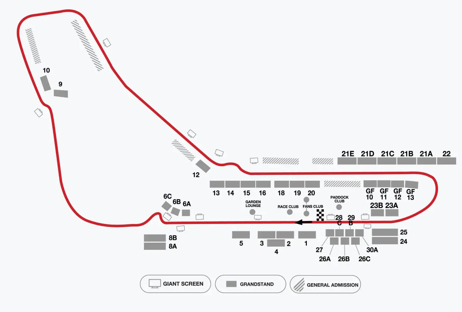 Italy F1 Circuit Map - Monza F1