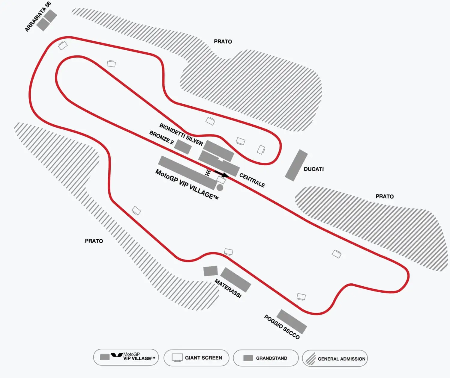 Italy MotoGP Circuit Map - Mugello