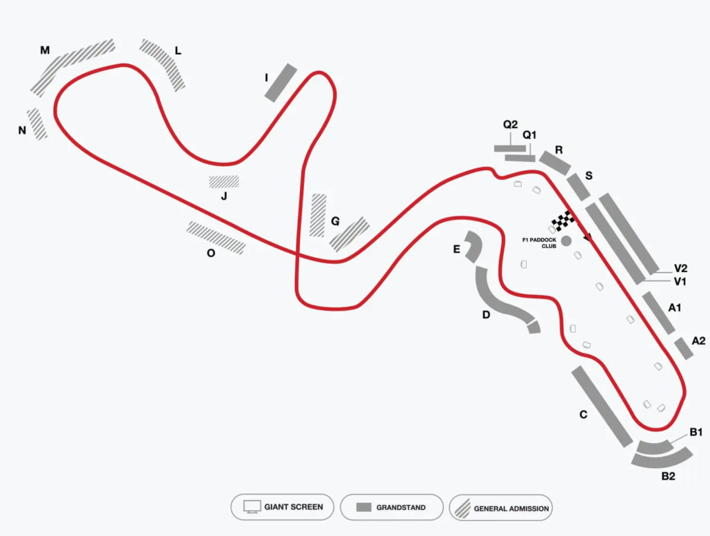 Japan F1 Circuit Map - Suzuka Circuit