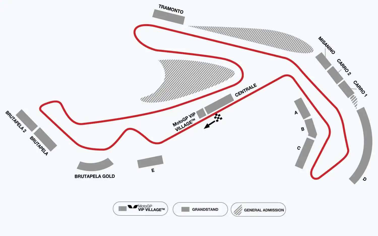 San Marino MotoGP Circuit Map