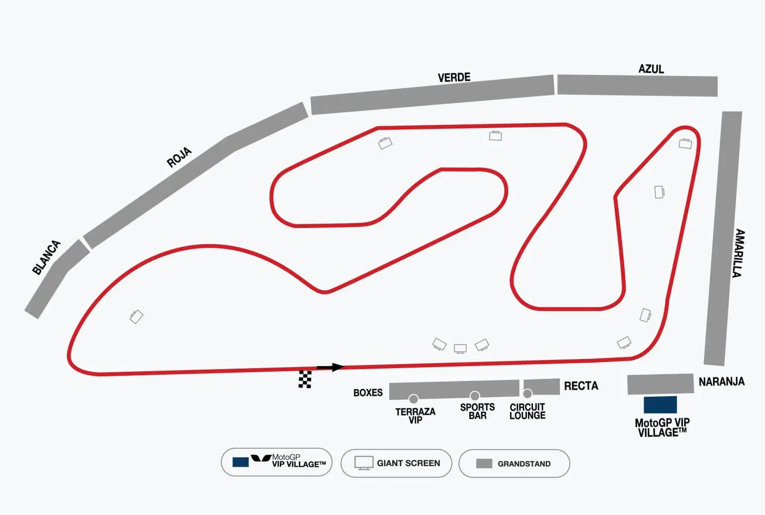 Valencia MotoGP Circuit Map